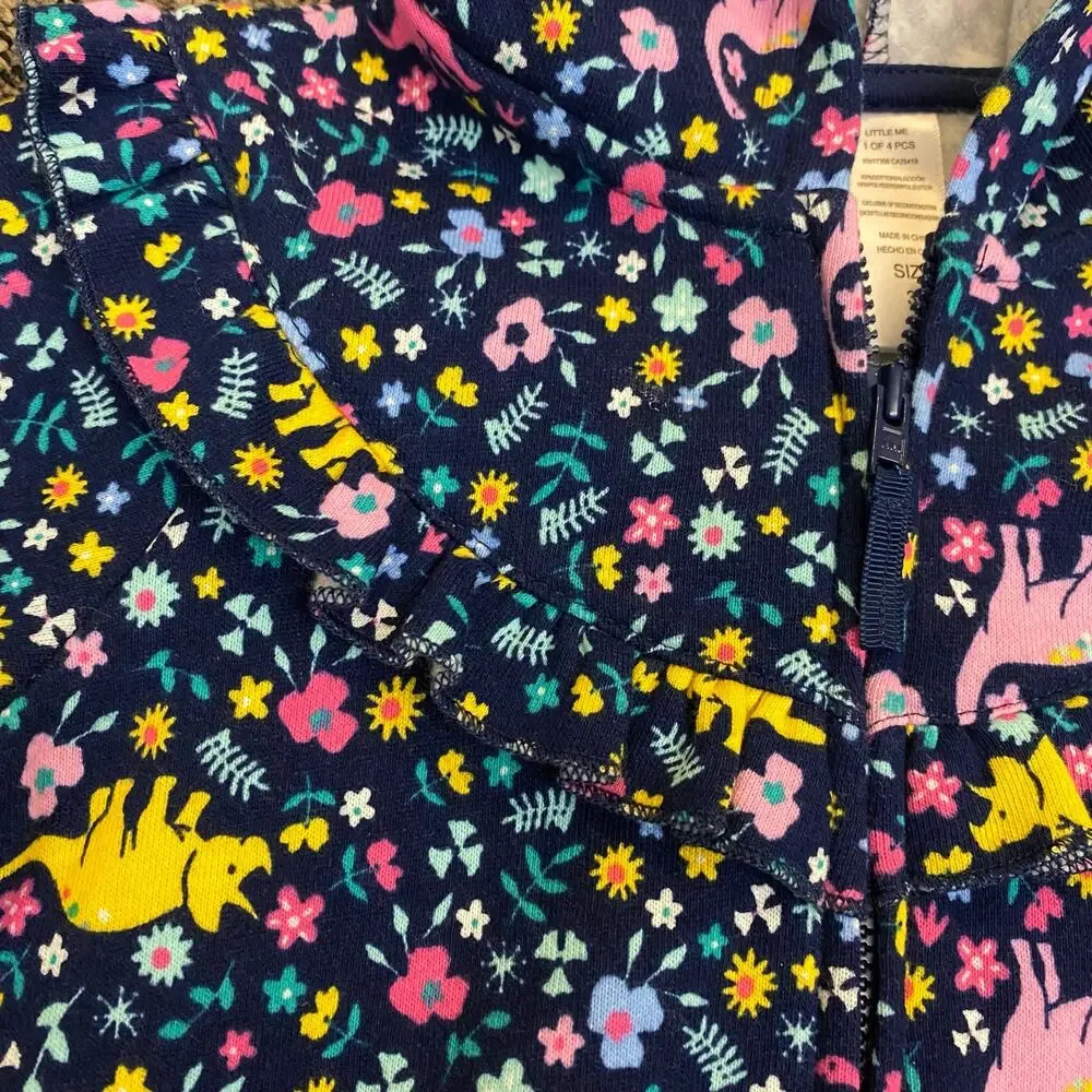 3T Girls Dinosaur Outfit Bundle Old Navy Little Me NWT EUC